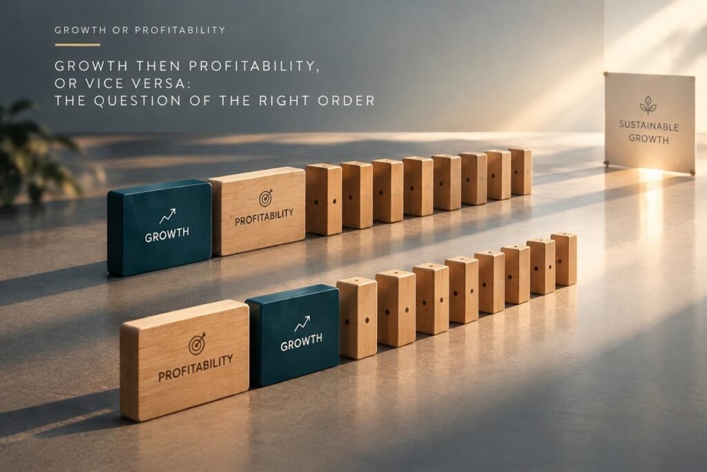 Growth then profitability, or vice-versa